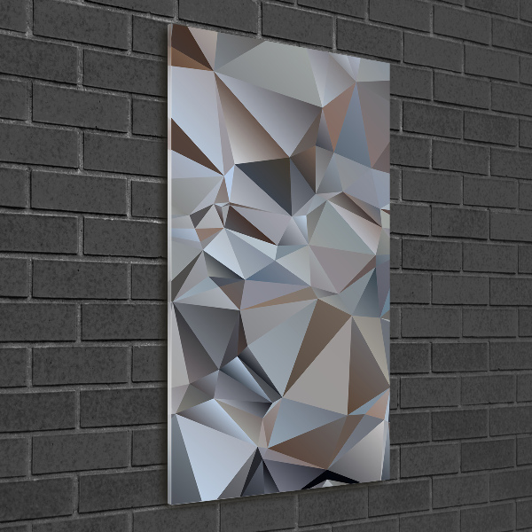 Acrylbild vertikal Abstrakte Dreiecke