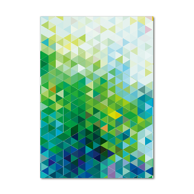 Bild auf Acrylglas vertikal Abstrakte Dreiecke