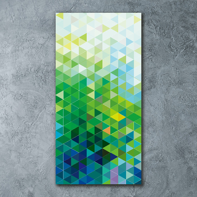 Bild auf Acrylglas vertikal Abstrakte Dreiecke