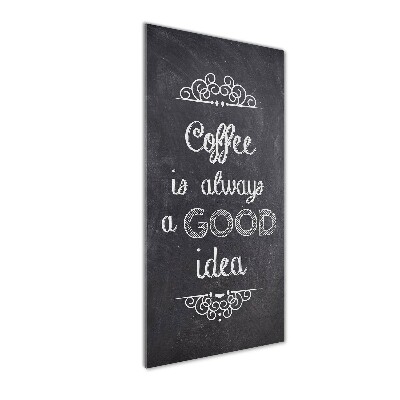 Acrylbild vertikal Kaffeecollage