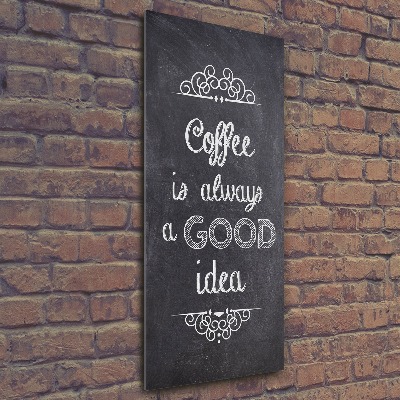 Acrylbild vertikal Kaffeecollage