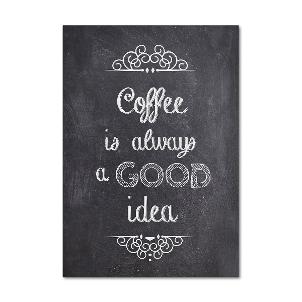 Acrylbild vertikal Kaffeecollage