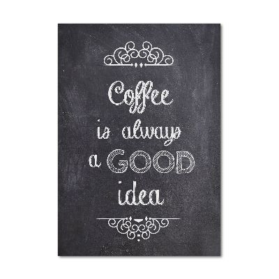 Acrylbild vertikal Kaffeecollage