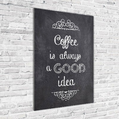 Acrylbild vertikal Kaffeecollage