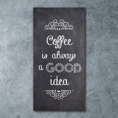 Acrylbild vertikal Kaffeecollage