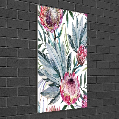 Bild auf Acrylglas vertikal Protea