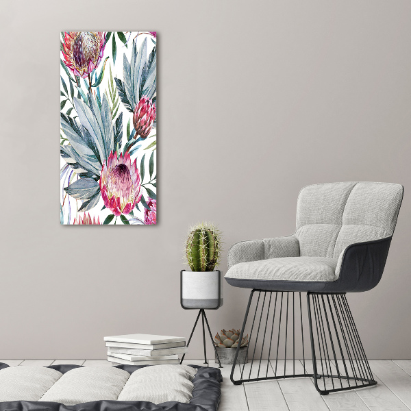 Bild auf Acrylglas vertikal Protea