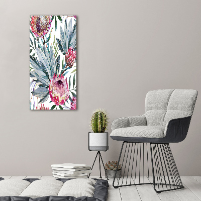 Bild auf Acrylglas vertikal Protea