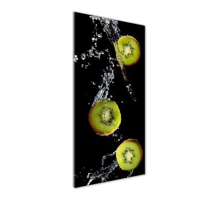 Modernes Acrylbild vertikal Kiwi