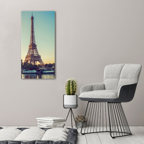 Modernes Acrylbild vertikal Eiffelturm Paris