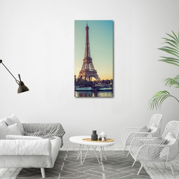 Modernes Acrylbild vertikal Eiffelturm Paris