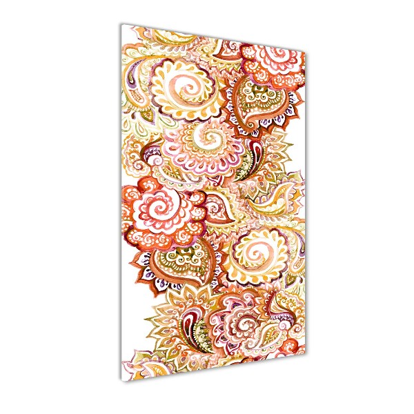 Modernes Acrylbild vertikal Ornamente