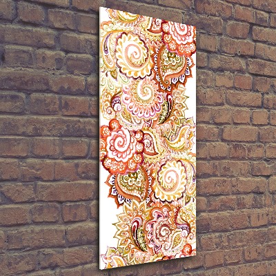 Modernes Acrylbild vertikal Ornamente