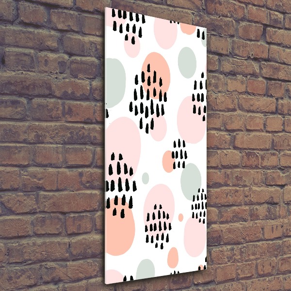 Acrylbild vertikal Abstrakter Hintergrund