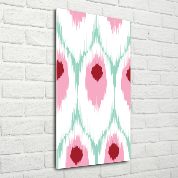 Bild auf Acrylglas vertikal Pfauenmuster