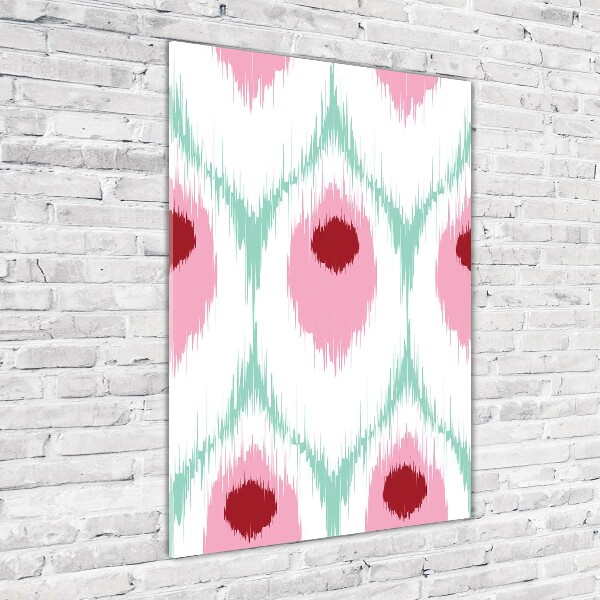 Bild auf Acrylglas vertikal Pfauenmuster