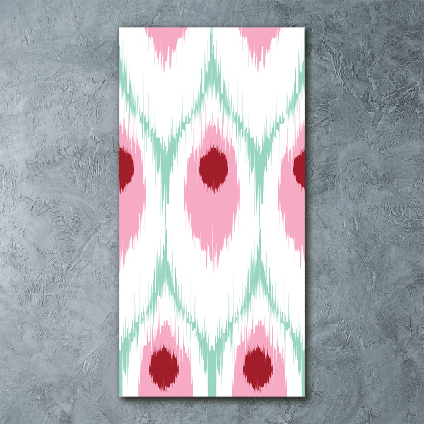 Bild auf Acrylglas vertikal Pfauenmuster