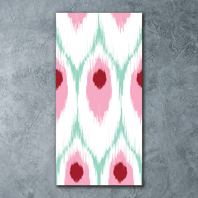 Bild auf Acrylglas vertikal Pfauenmuster