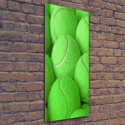 Modernes Acrylbild vertikal Tennisbälle