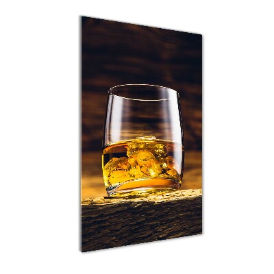 Bild auf Acrylglas vertikal Bourbon im Glas