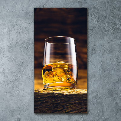 Bild auf Acrylglas vertikal Bourbon im Glas
