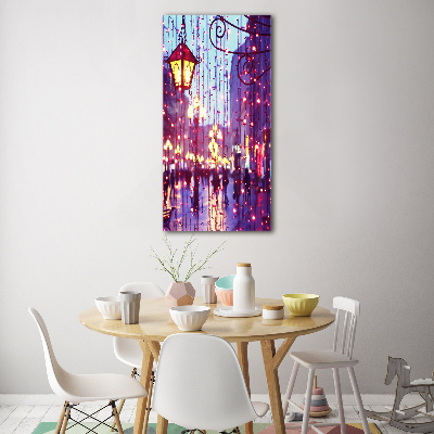 Bild auf Acrylglas vertikal Lichter in der Stadt