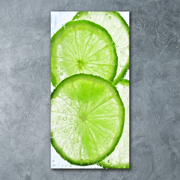 Modernes Acrylbild vertikal Kalk unter Wasser