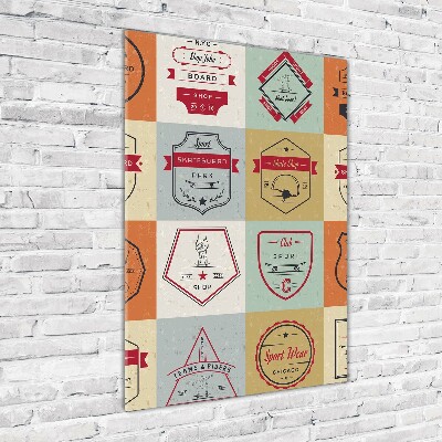 Acrylbild vertikal Skateboard-Schilder