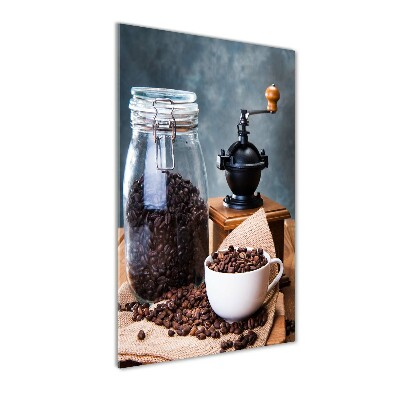 Acrylbild vertikal Kaffeemühle