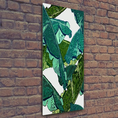 Bild auf Acrylglas vertikal Bananenblätter