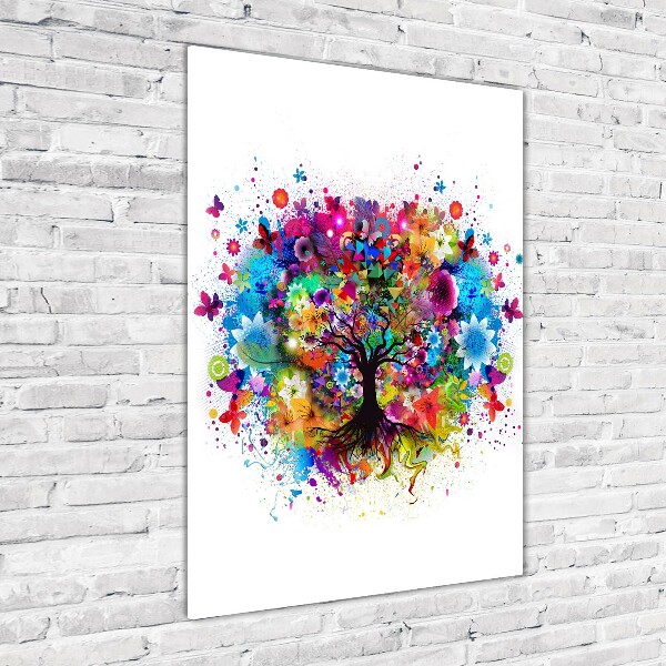 Bild auf Acrylglas vertikal Abstrakter Baum