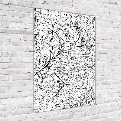 Acrylbild vertikal Zweige
