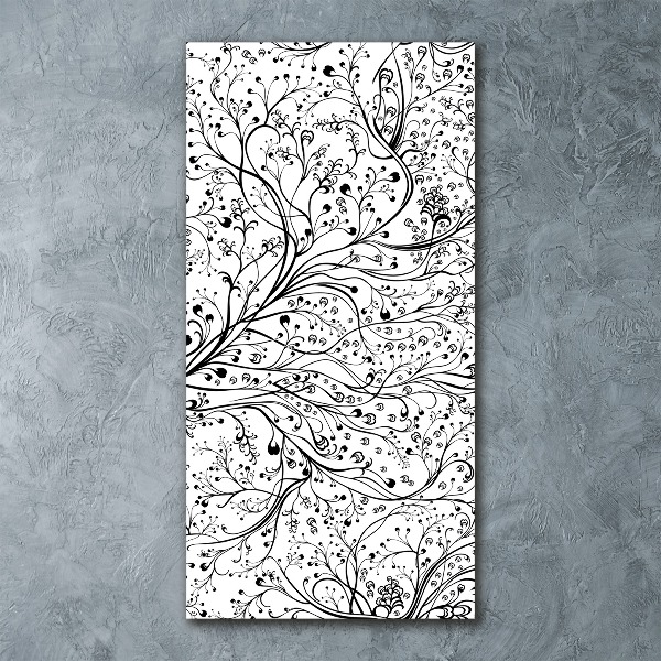 Acrylbild vertikal Zweige