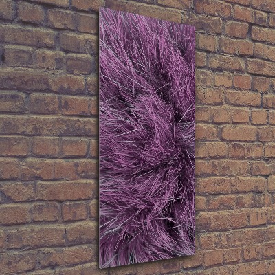 Modernes Acrylbild vertikal Rosa Fell