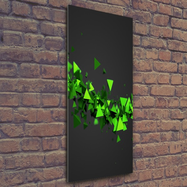 Acrylbild vertikal Geometrische Welle