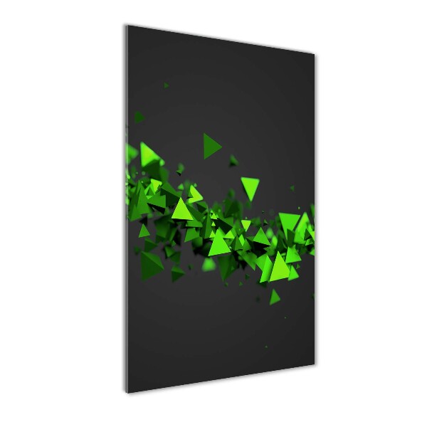 Acrylbild vertikal Geometrische Welle