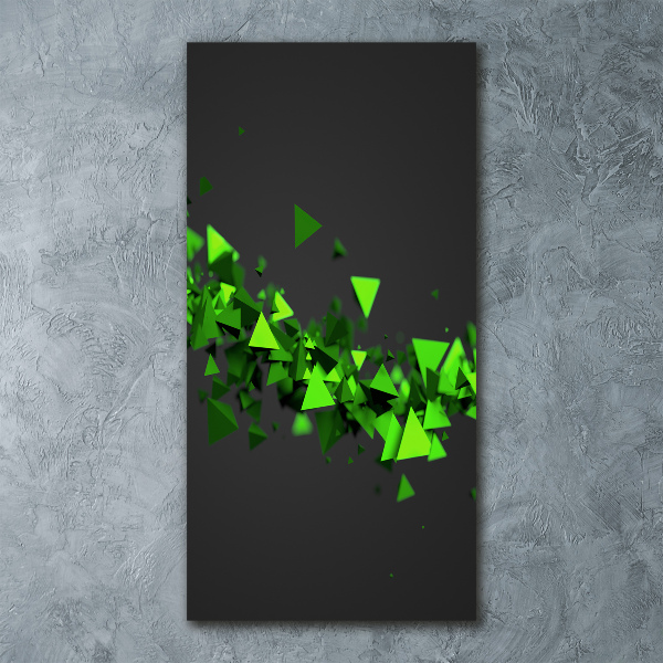 Acrylbild vertikal Geometrische Welle