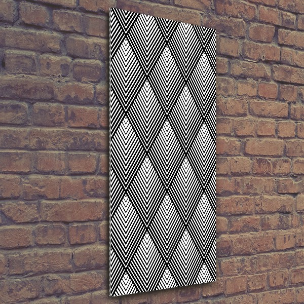 Acrylbild vertikal Geometrischer Hintergrund