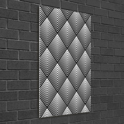 Acrylbild vertikal Geometrischer Hintergrund