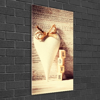 Bild auf Acrylglas vertikal Liebe