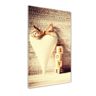 Bild auf Acrylglas vertikal Liebe