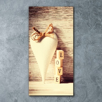 Bild auf Acrylglas vertikal Liebe