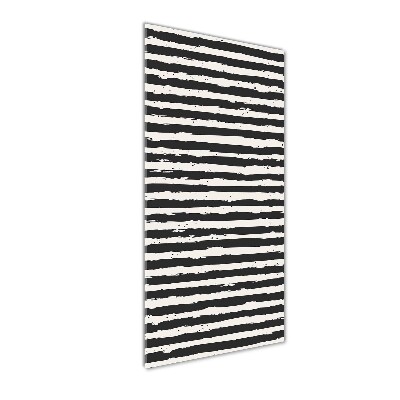 Bild auf Acrylglas vertikal Schwarz-weiße Streifen