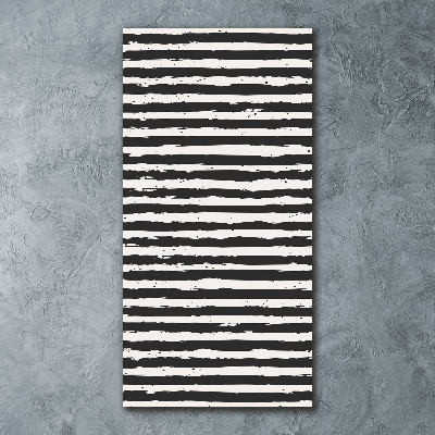 Bild auf Acrylglas vertikal Schwarz-weiße Streifen