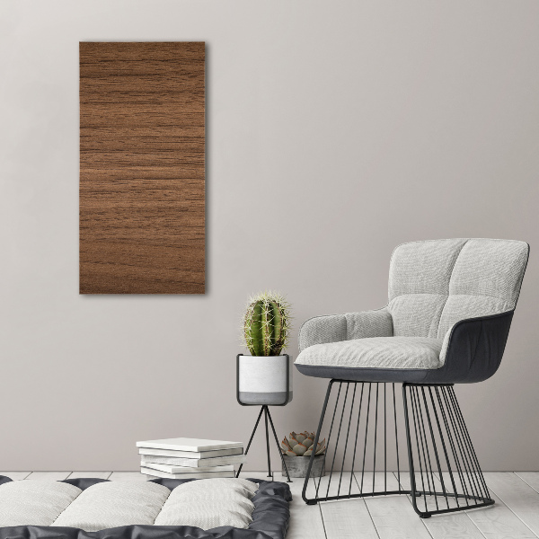 Modernes Acrylbild vertikal Holzhintergrund