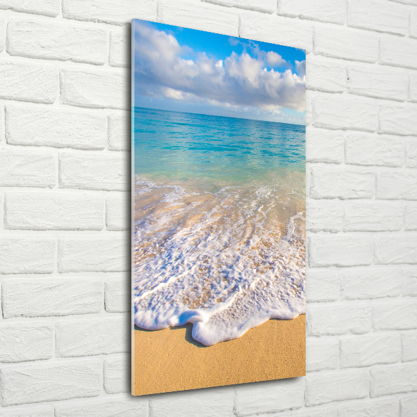 Bild auf Acrylglas vertikal Tropischer Strand