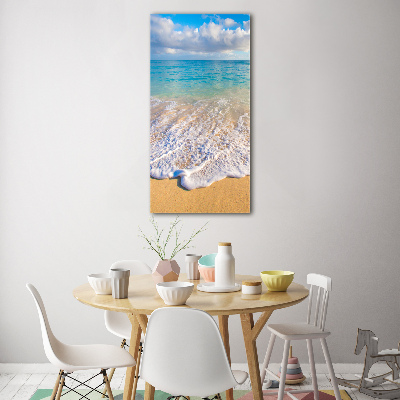 Bild auf Acrylglas vertikal Tropischer Strand