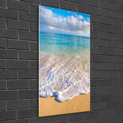 Bild auf Acrylglas vertikal Tropischer Strand