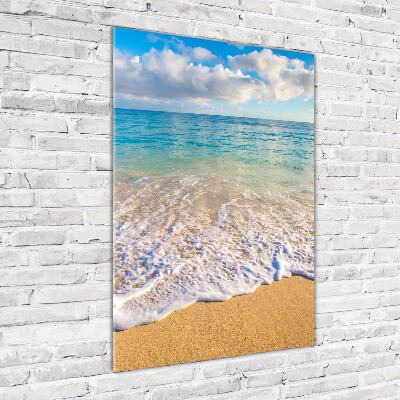 Bild auf Acrylglas vertikal Tropischer Strand