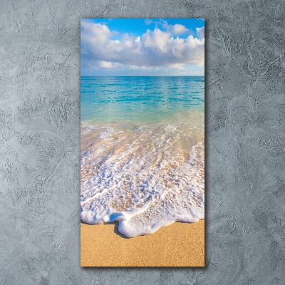 Bild auf Acrylglas vertikal Tropischer Strand